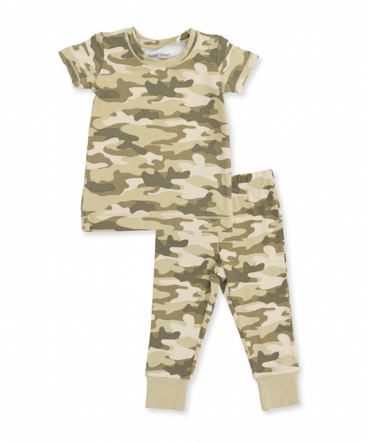 Camo Short Sleeve Pajama Set