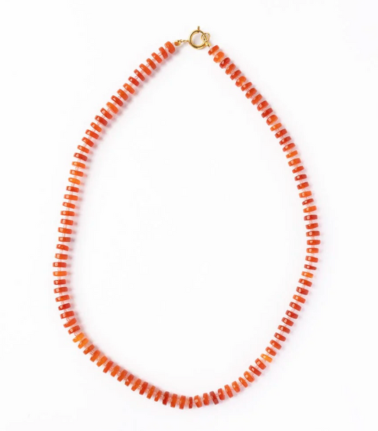 Carnelian with Rose Quartz Necklace