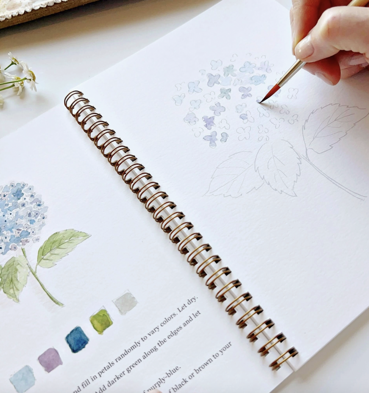 Flowers Watercolor Workbook