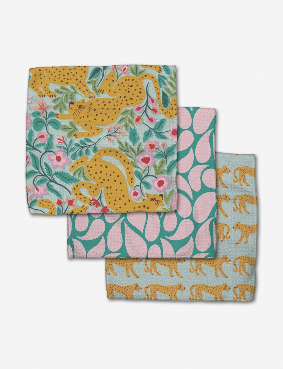 Cheetah Haven Dishcloth Set