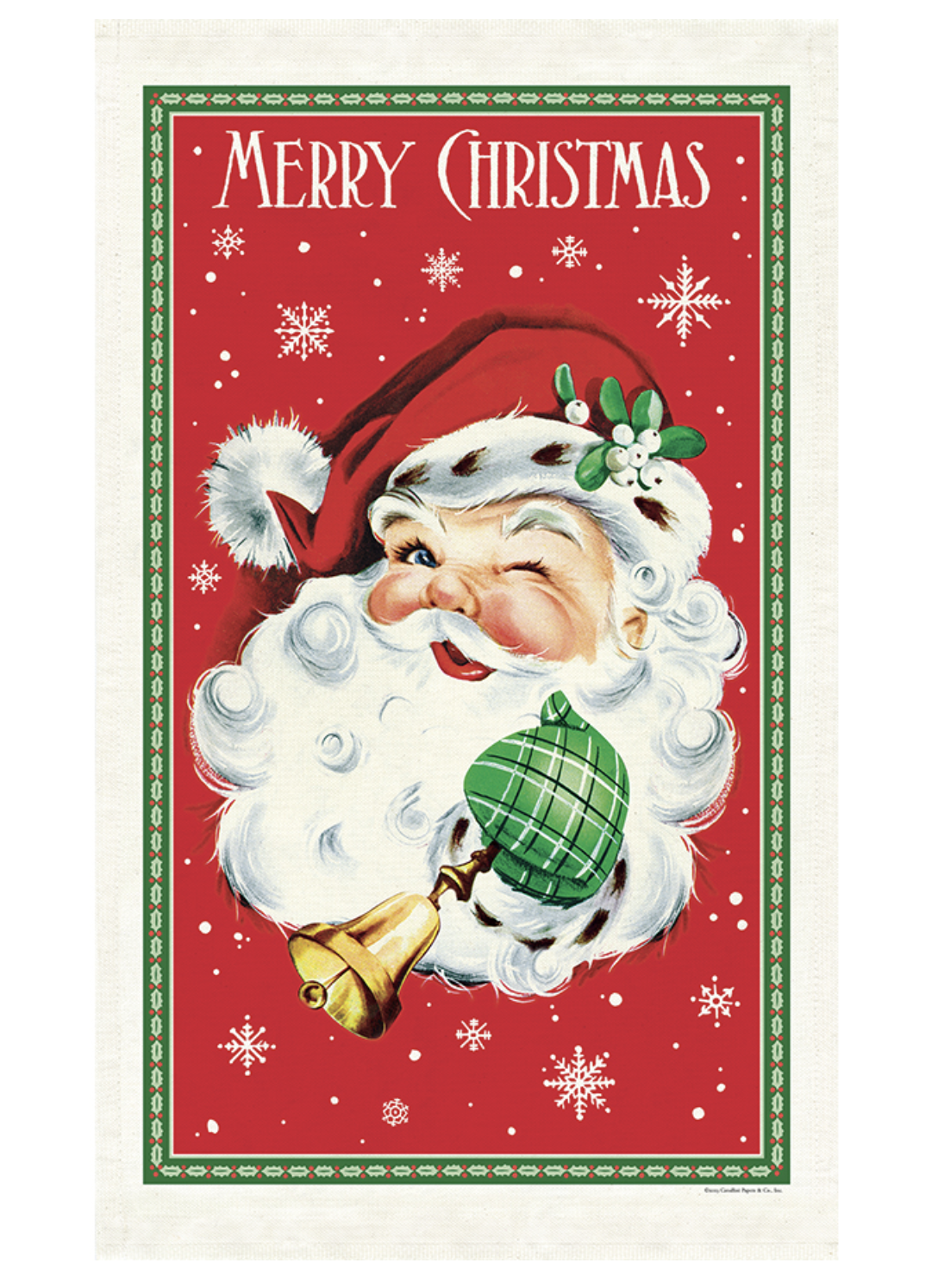 Christmas Santa Tea Towel