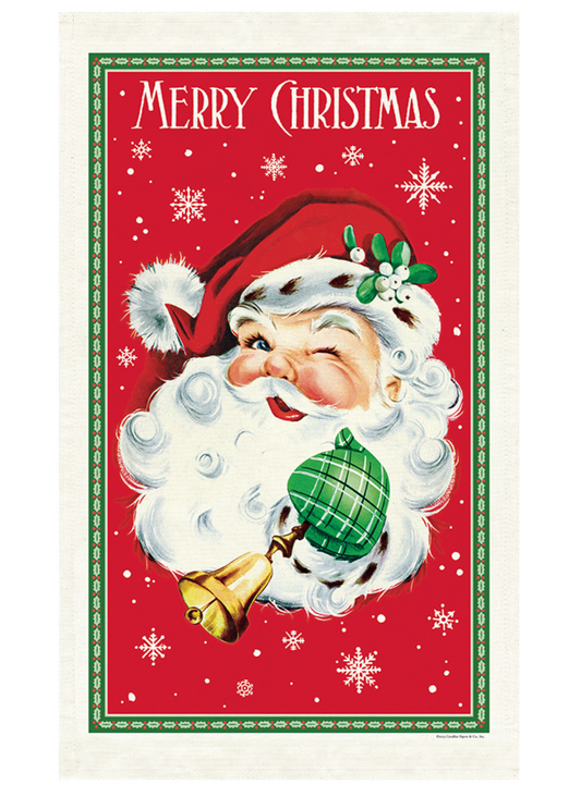 Christmas Santa Tea Towel