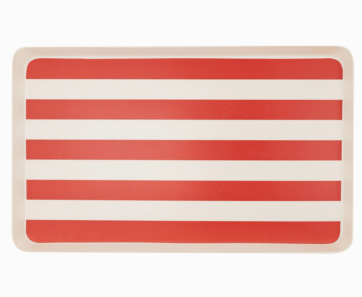 American Flag Stacked Reusable Bamboo Serving Tray Set