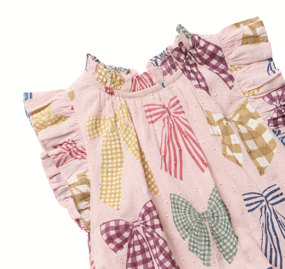 Patterned Bows Harper Dress