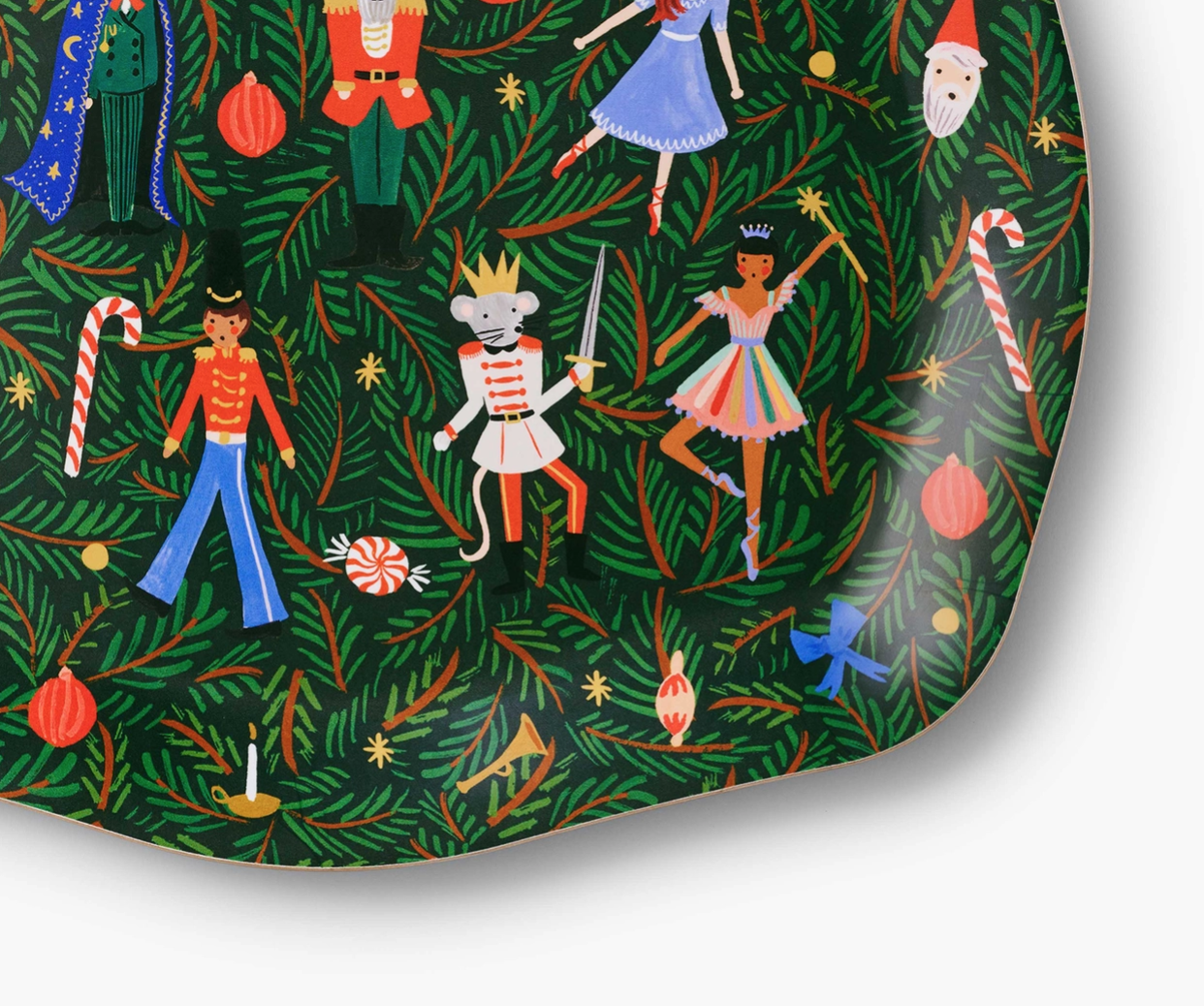 Evergreen Nutcracker Serving Tray