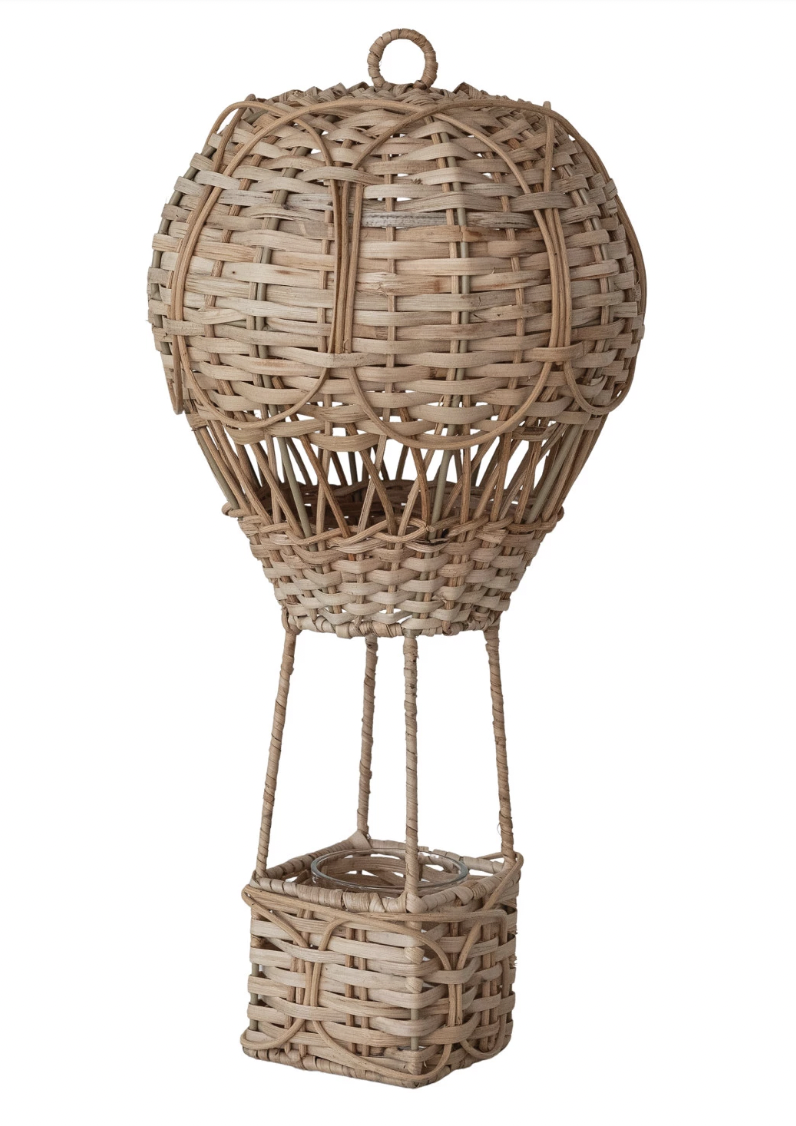Hand-Woven Rattan Hot Air Balloon