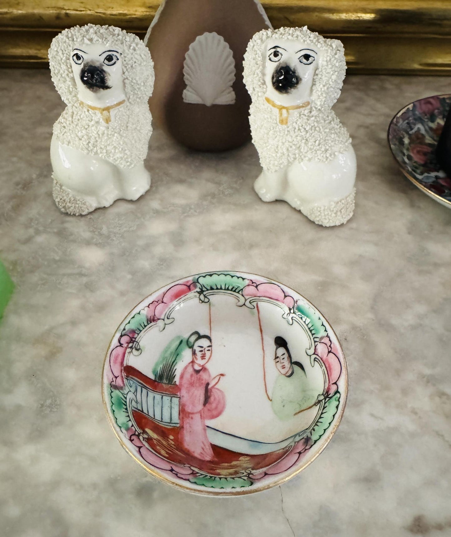 Vintage Famille Rose Trinket Dish