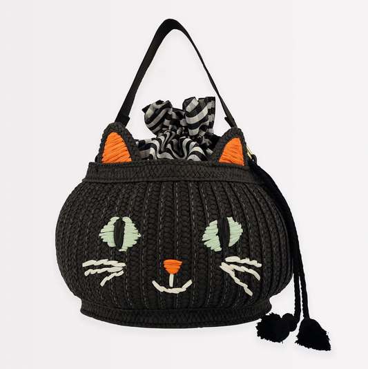 Trick Or Treat Cat Basket Bag
