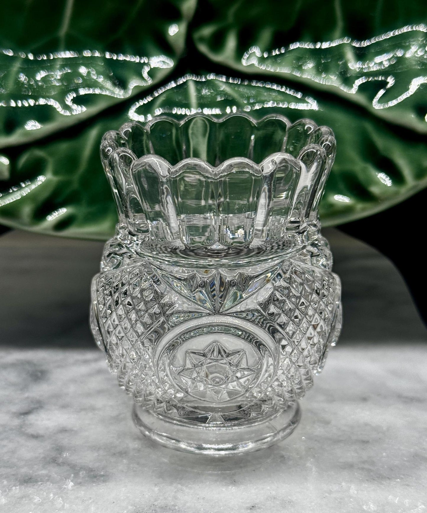 Early American Pattern Glass Toothpick Holder