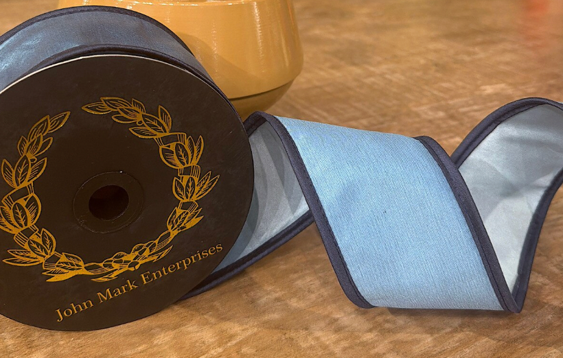 Taffeta Double Piping Blue/Royal Wired Ribbon