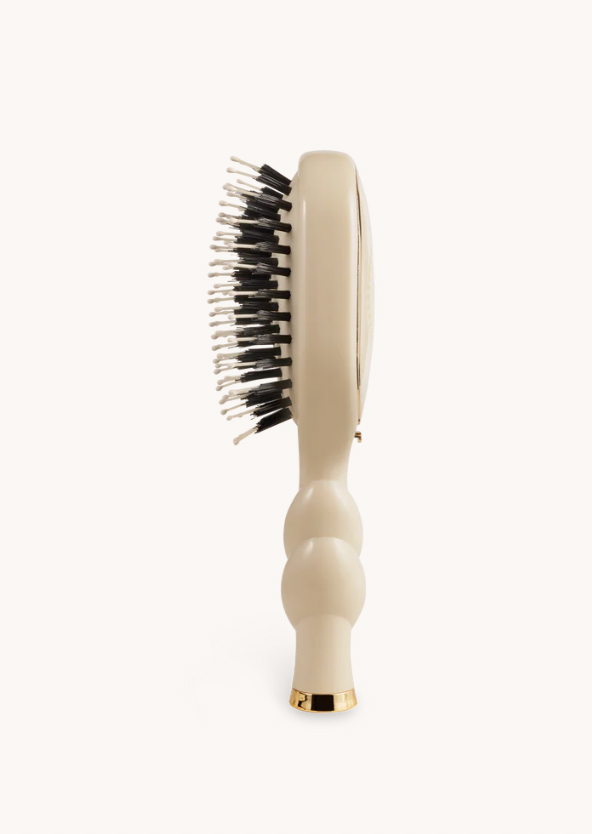 Tan Mini Boar Bristle Hair Brush