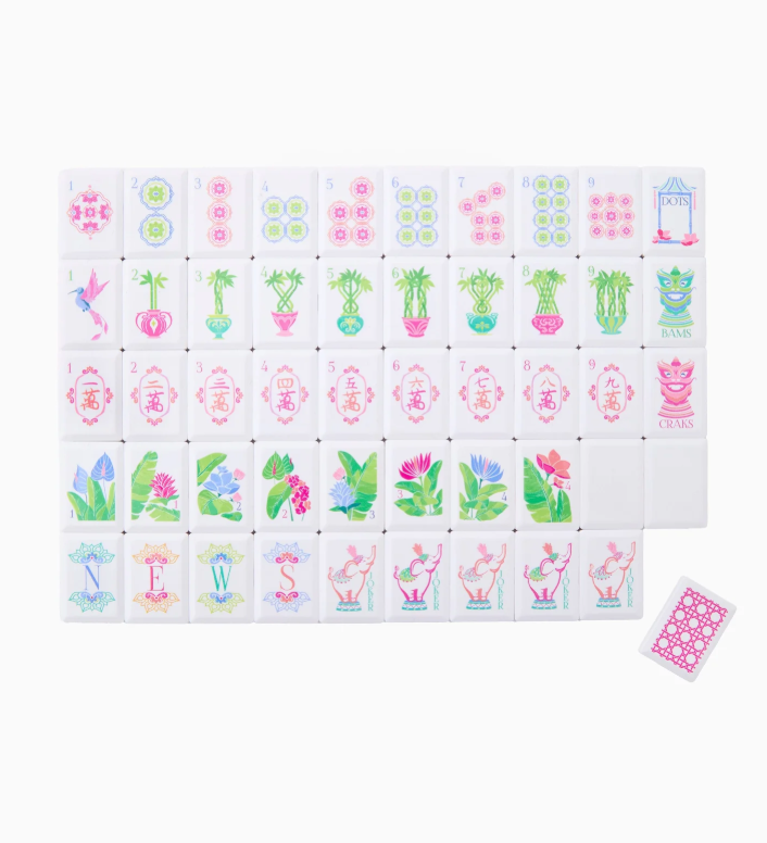 Poppy Mahjong Tile Set