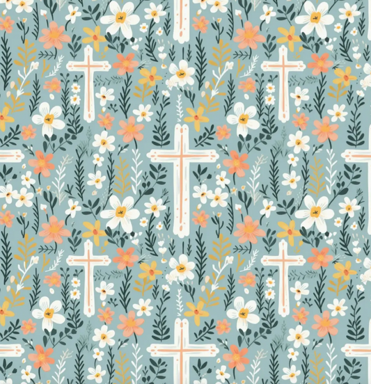 Cross Double Sided Tea Towel