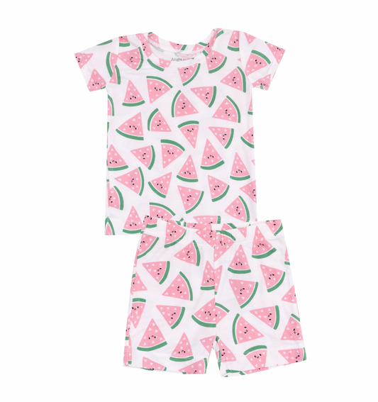 Watermelon Hearts Pajama Short Set