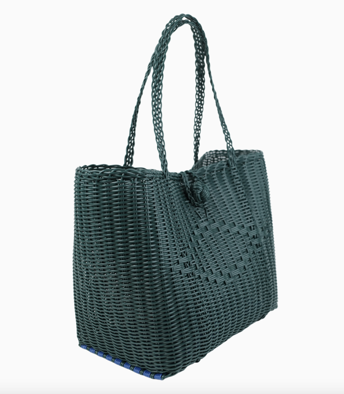 Woven Tote in Evergreen