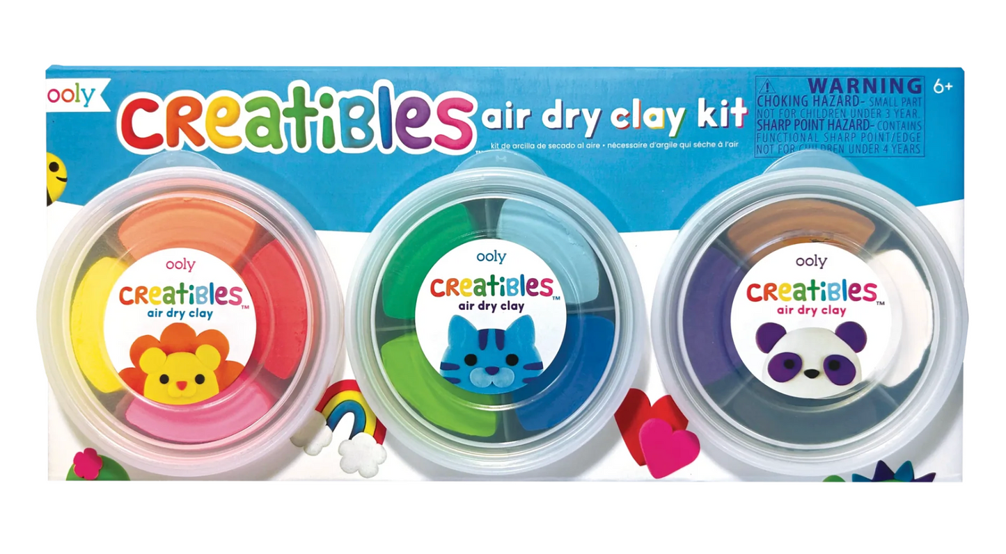 Creatibles Standard Air Dry Clay Kit - Set of 12 Colors