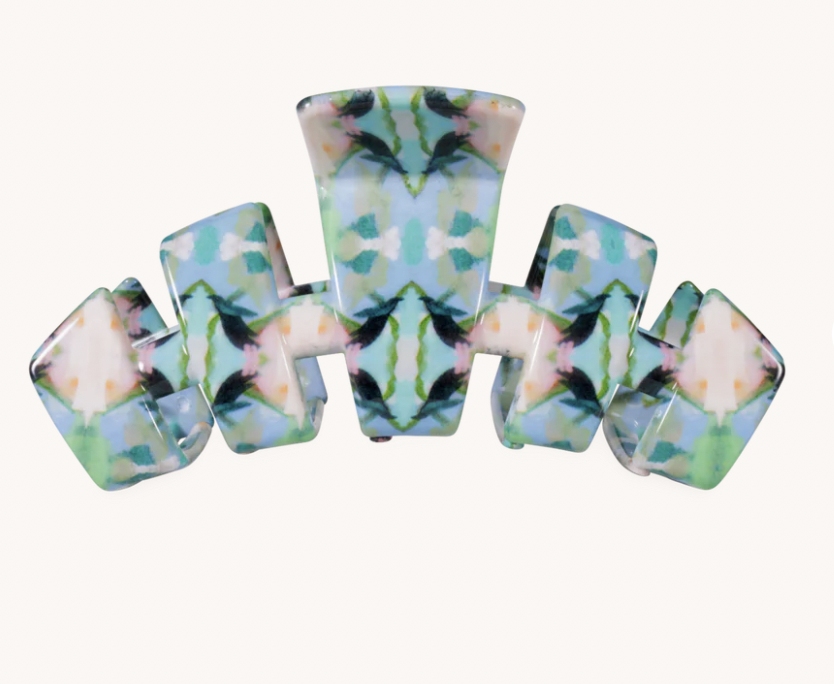 Classic Island House Medium Claw Clip in Blue