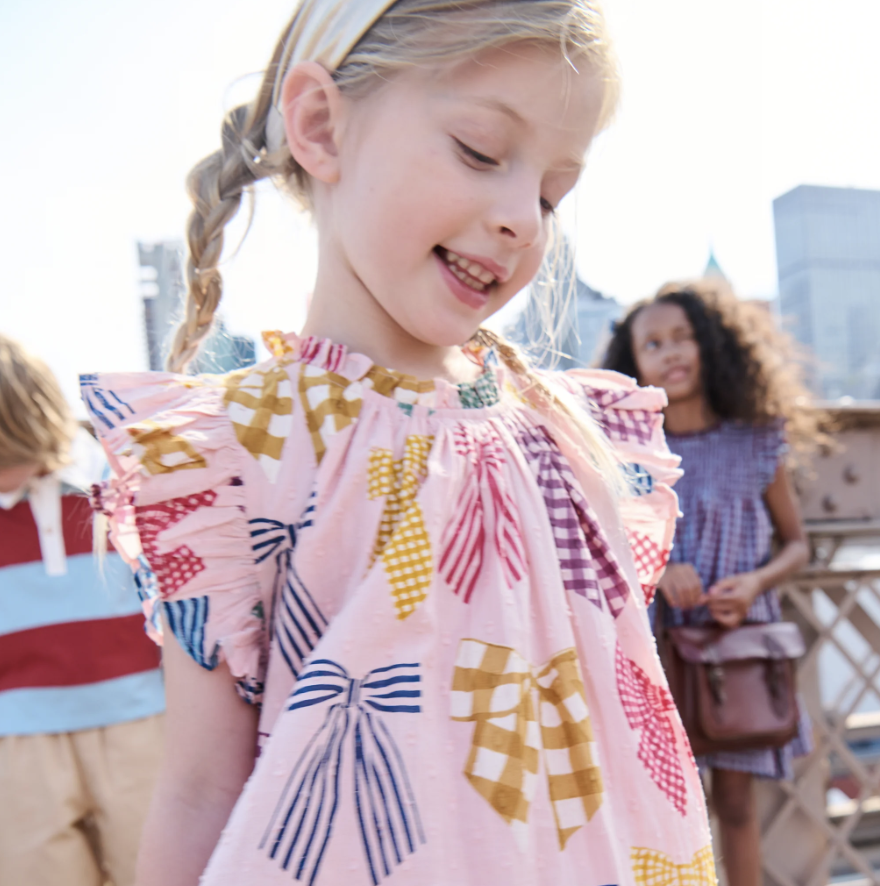 Patterned Bows Harper Dress