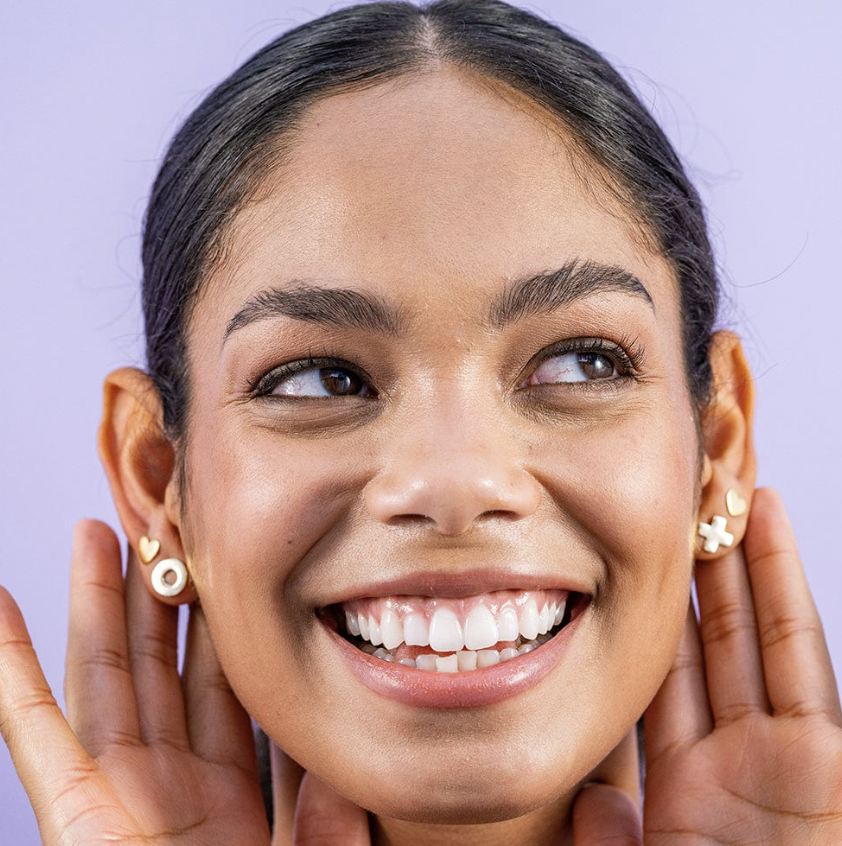 Hearts Post Earrings