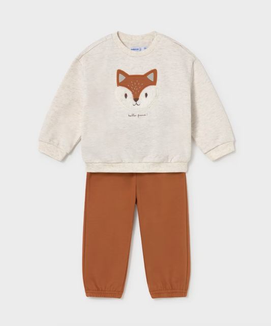 Little Fox Sweatshirt + Track Pants