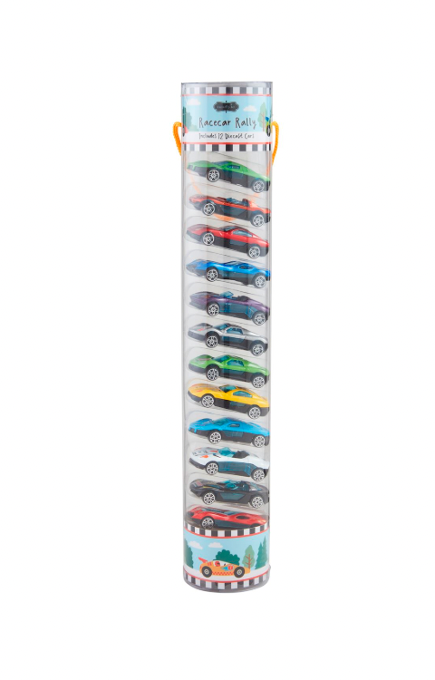 Tube of Diecast Cars