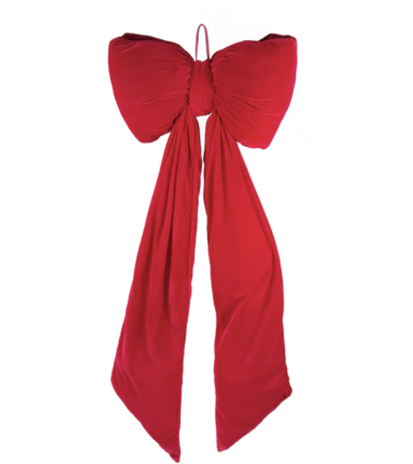 Red Velvet Puffed Bow
