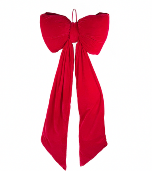 Red Velvet Puffed Bow