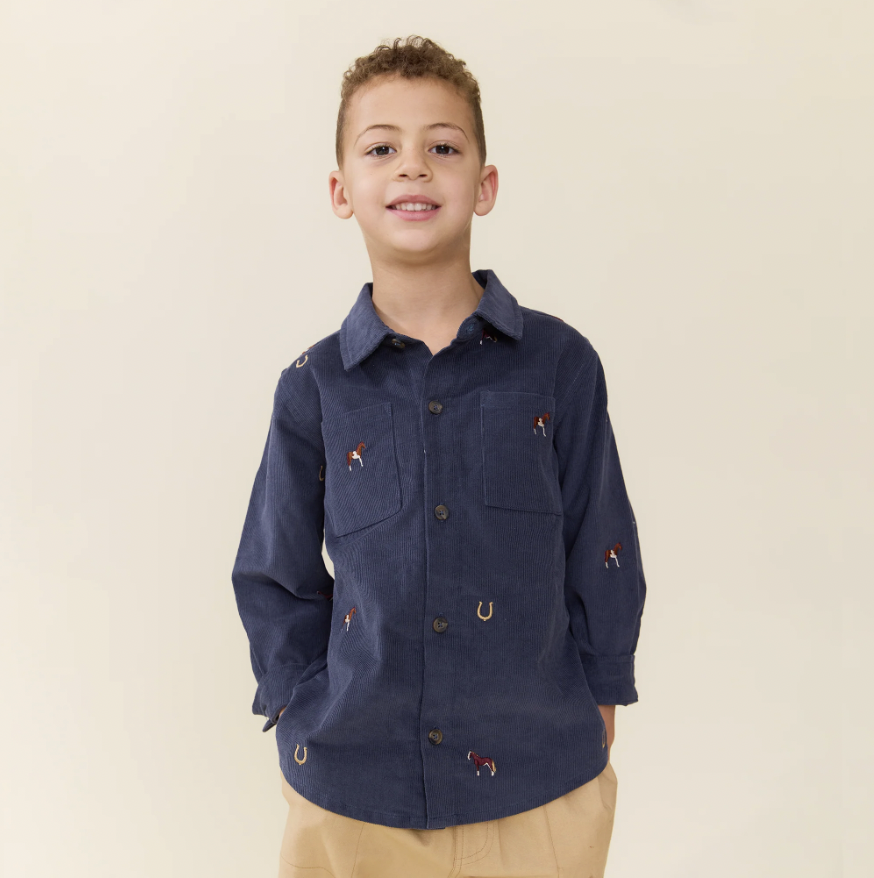 Navy Horse Jack Shirt