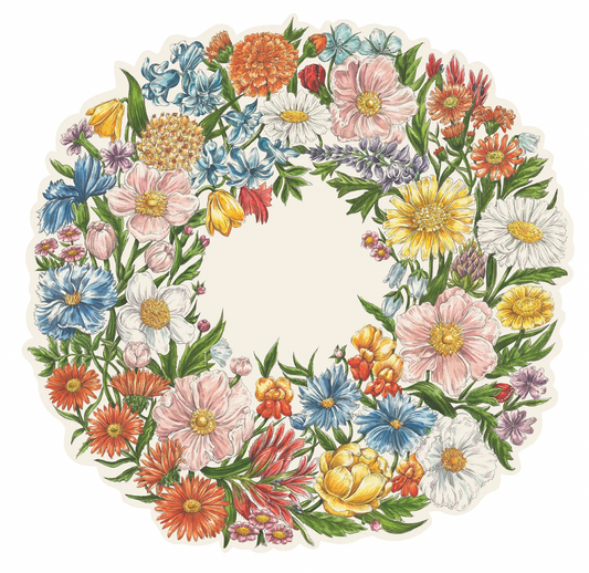 Die-cut Wildflower Wreath Placemat