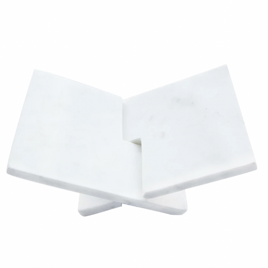 Interlocking Marble Book Holder