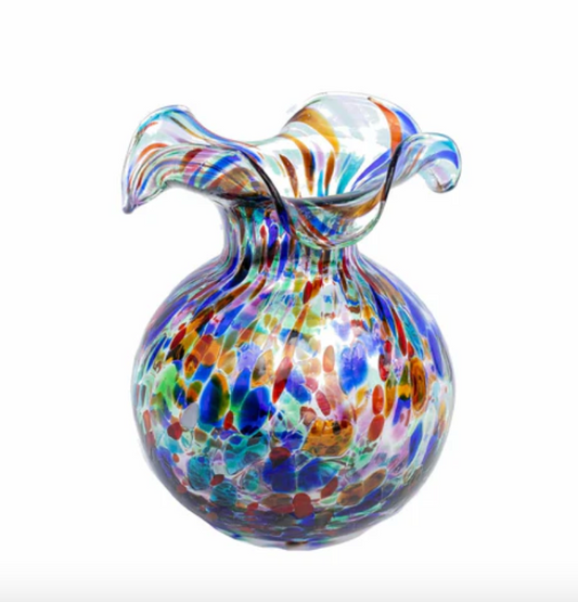 Hibiscus Glass Carnevale Bud Vase