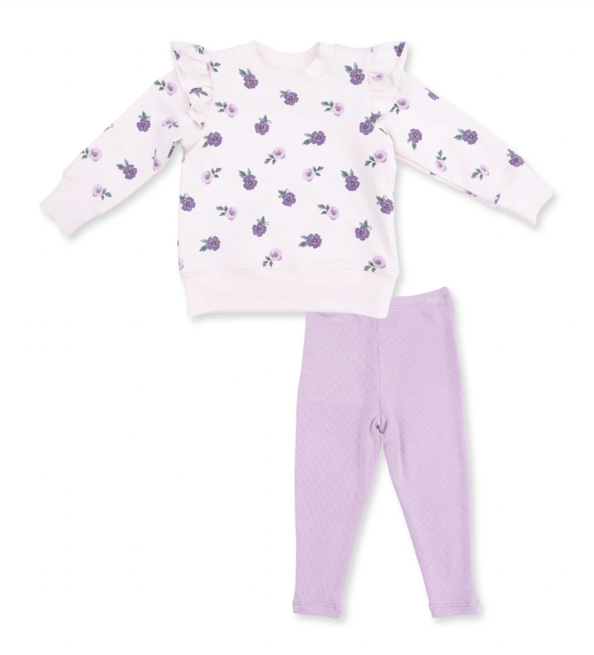 Violetta Ruffle Sweatshirt and Legging Set