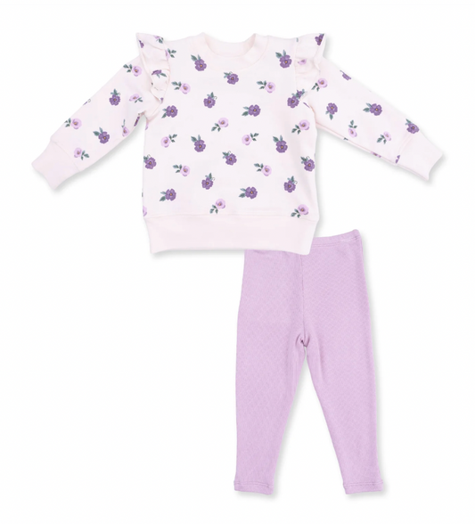 Violetta Ruffle Sweatshirt and Legging Set