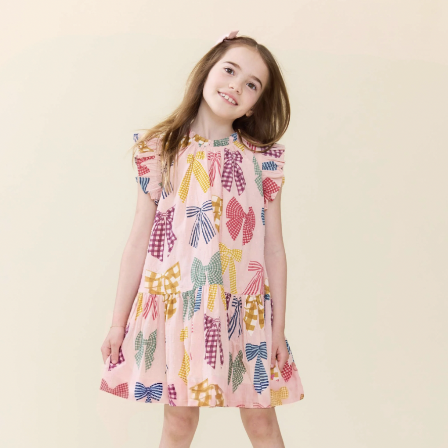 Patterned Bows Harper Dress