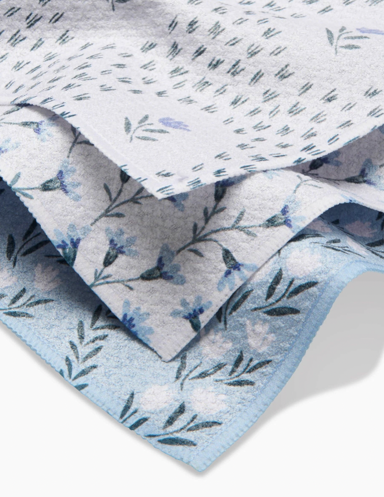 Trailing Farmhouse Florals Dish Cloth Set