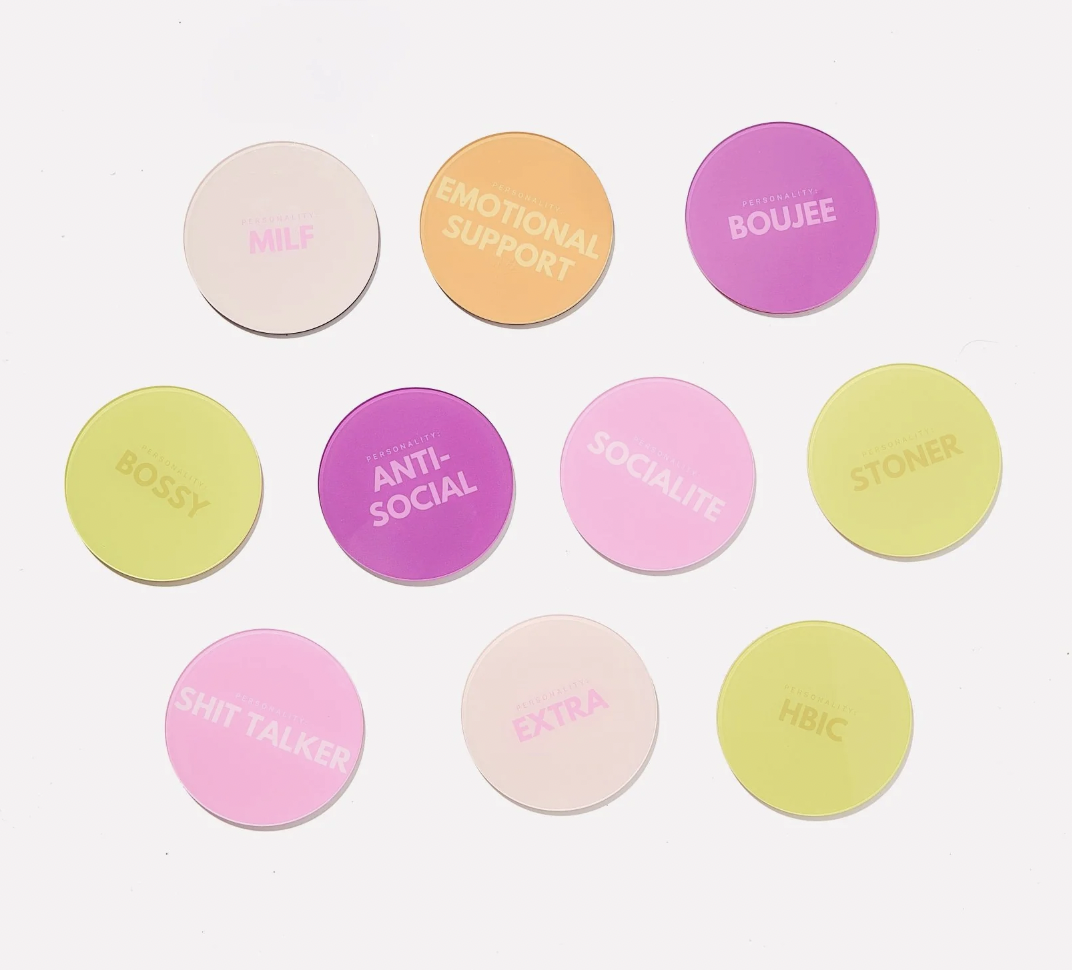 Party Personality Coasters | Set of 10