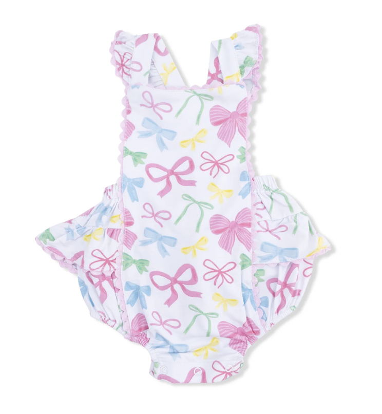 Sweet Bows Ric Rac Ruffle Sunsuit