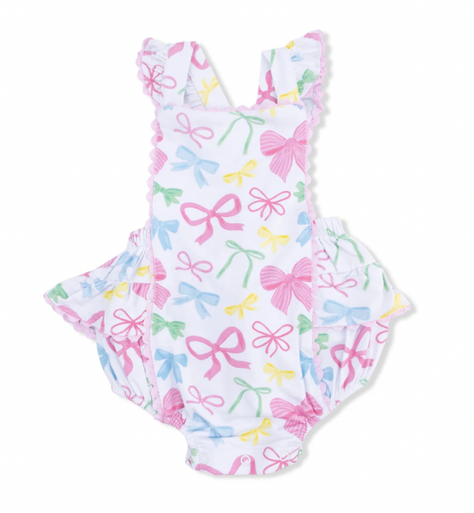 Sweet Bows Ric Rac Ruffle Sunsuit