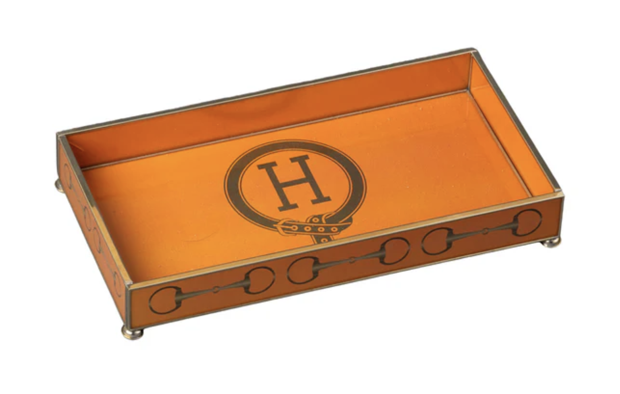 H Monogram Luxe Design Glass