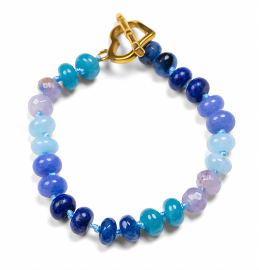 Written In Stone Blue Bracelet
