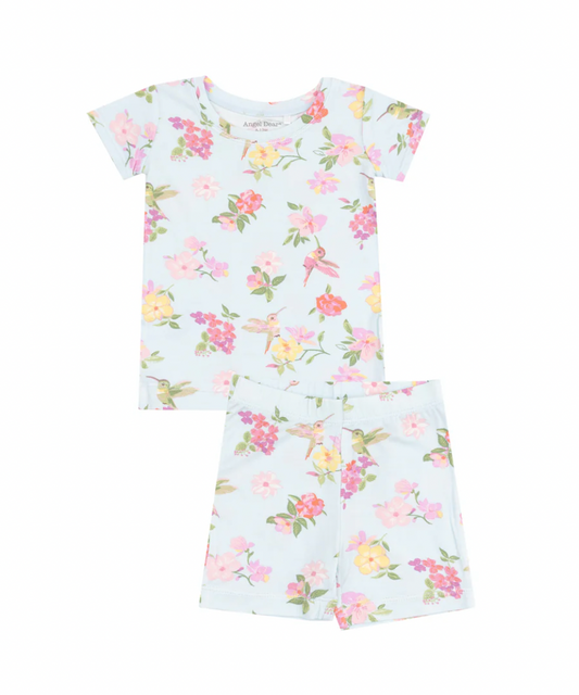 Cute Hummingbirds Pajama Short Set