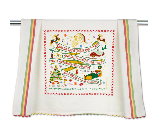 Night Before Christmas Tea Towel