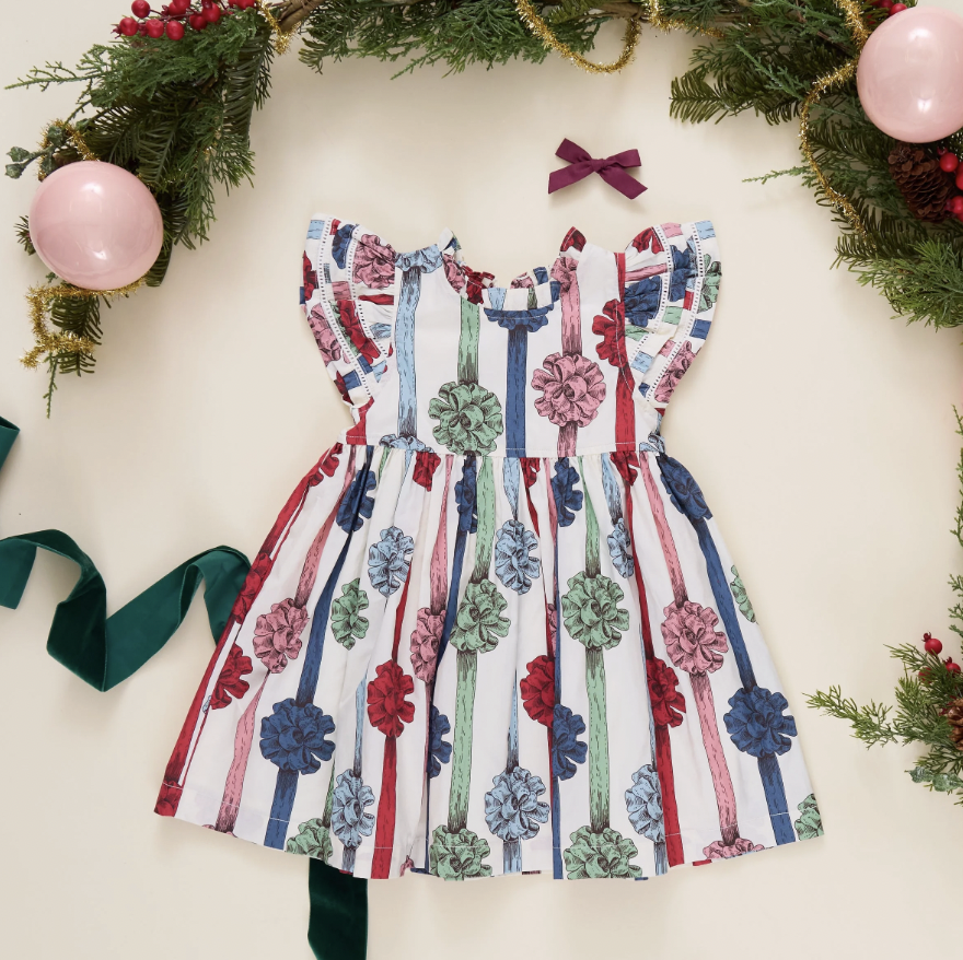Double Ruffle Bows Jennifer Dress