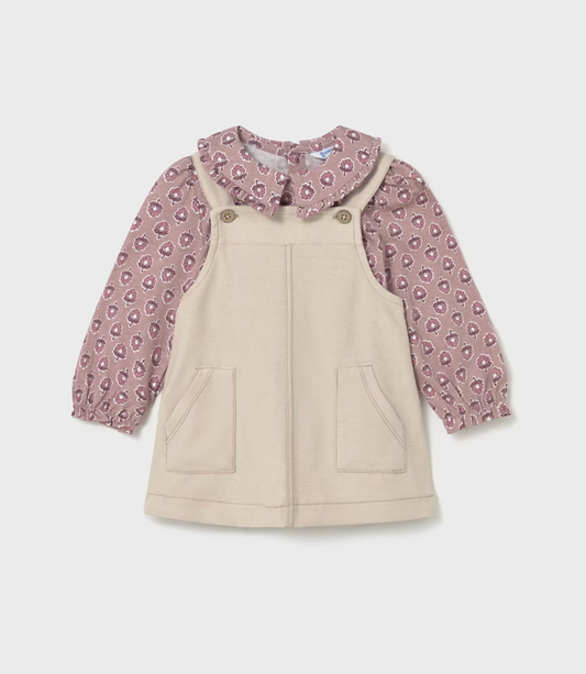 Overall Dress and T-Shirt Set