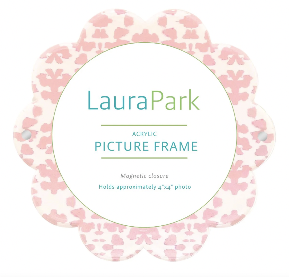 Chintz Rose Acrylic Round Picture Frame