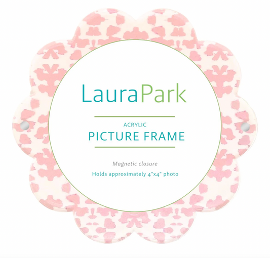 Chintz Rose Acrylic Round Picture Frame