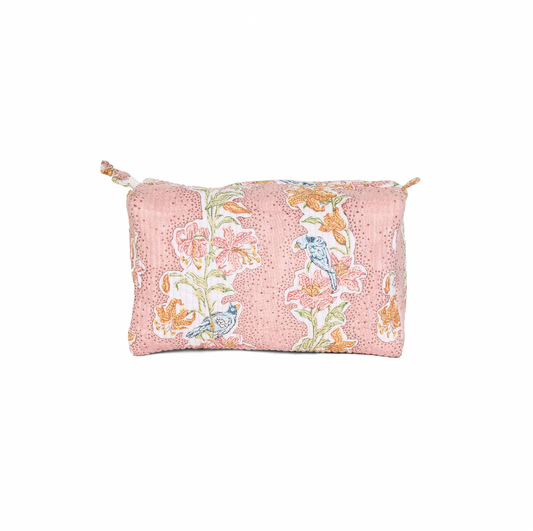 Rose Quilted Toiletry Bag