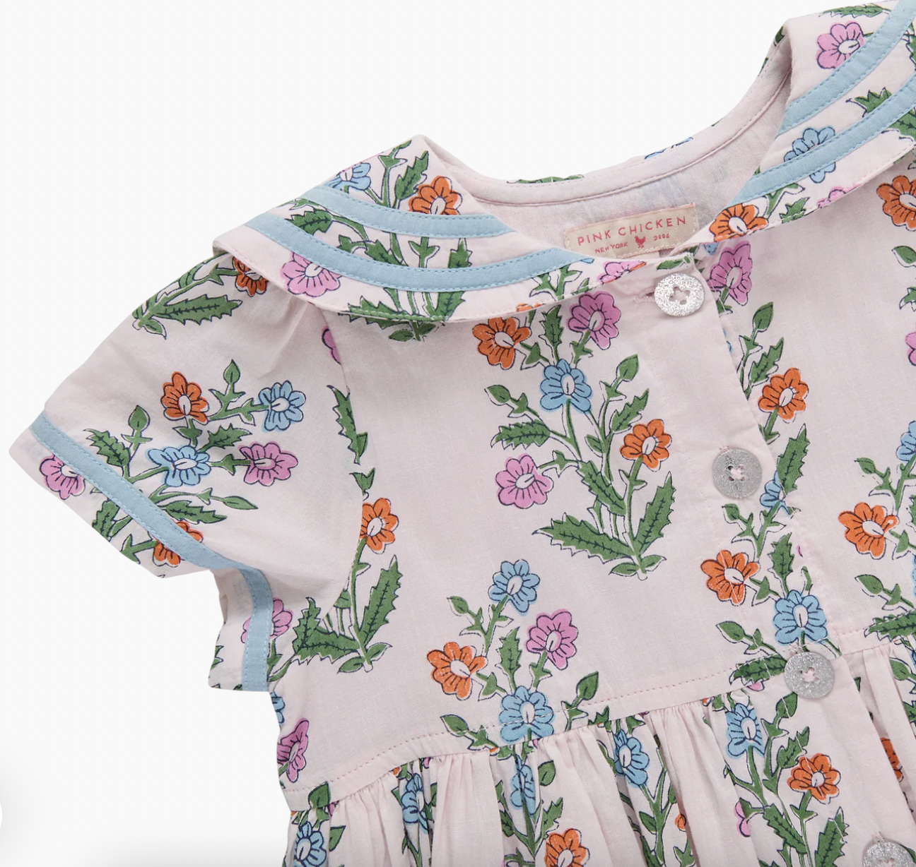 Pink Dewdrop Block Prink Elowen Dress