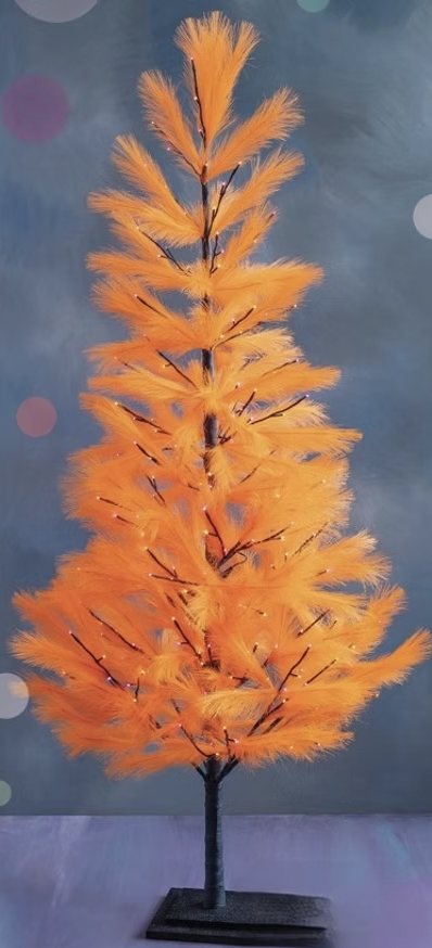 Halloween Fluffy Pre-Lit Tree