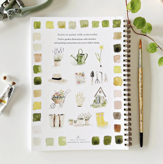 Garden Watercolor Workbook